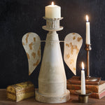 Angel Pillar Candle Holder