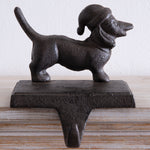 Cast Iron Dachshund Stocking Holder