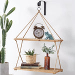 Two-Tiered Boho Hanging Shelf