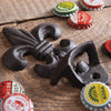 Fleur De Lis Wall Mounted Bottle Opener Set of 2