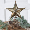 Retro Mercury Glass Star Tree Topper