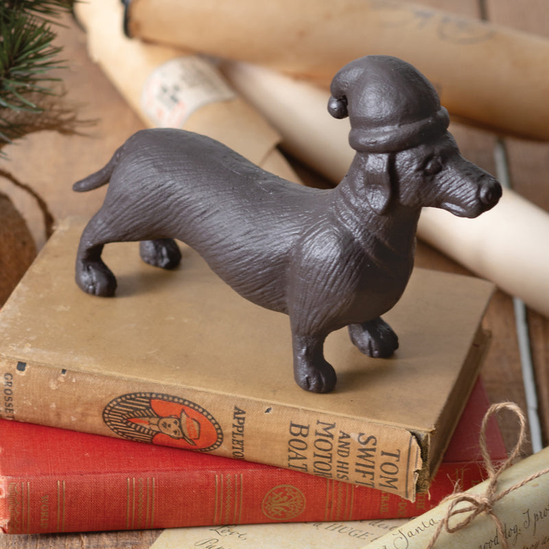 Dachshund Christmas Sculpture