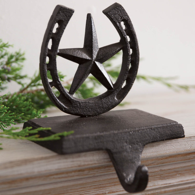 Horseshoe Cast Iron Stocking Holder