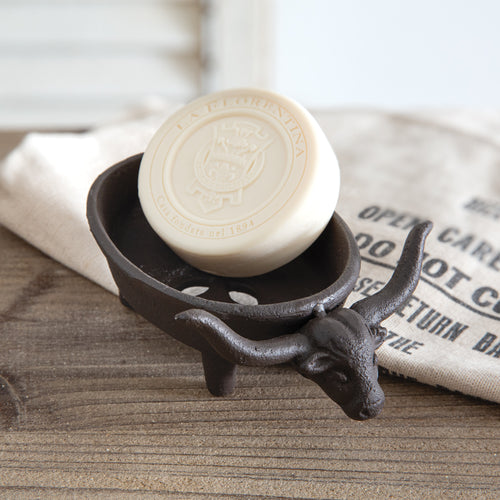Longhorn Cast Iron Soap Dish