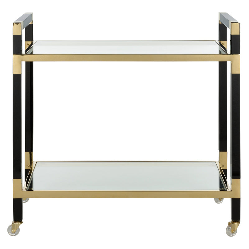 Chelsea House Acrylic Black Bar Cart