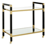 Chelsea House Acrylic Black Bar Cart