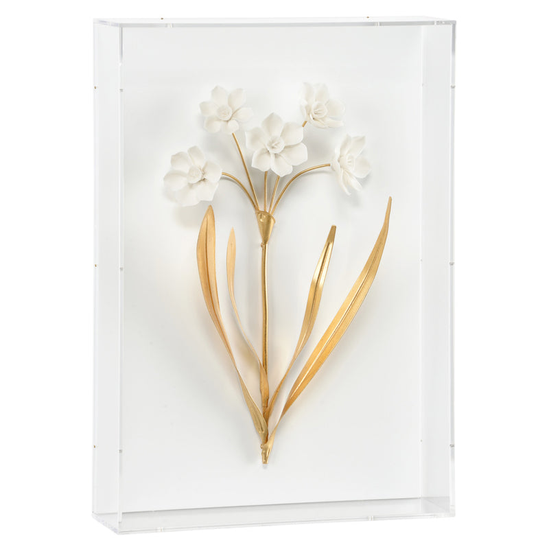 Chelsea House Porcelain  Flowers Shadowbox