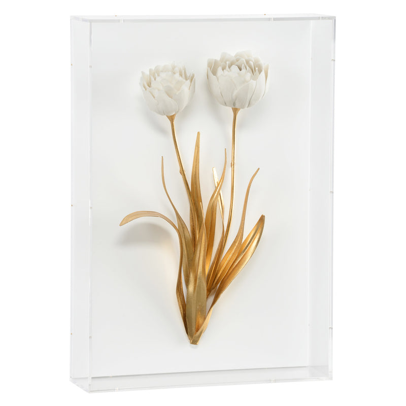 Chelsea House Porcelain  Flowers Shadowbox