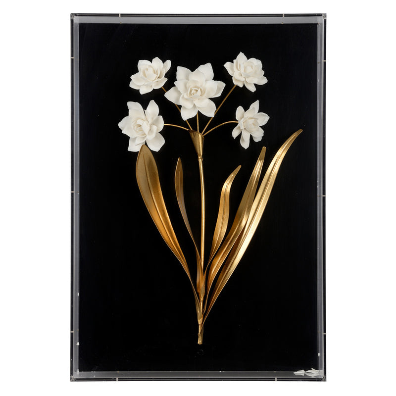 Chelsea House Porcelain  Flowers Shadowbox