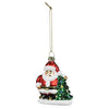 Retro Santa Ornament Set of 3