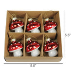 Mushroom Ornament Set of 6