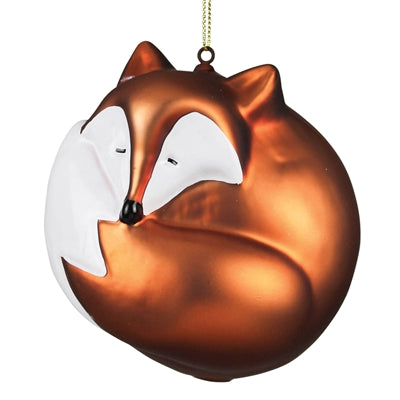 Glass Fox Ornament Set of 3