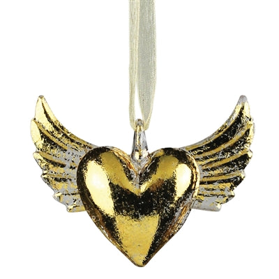 Flying Heart Ornament Set of 3