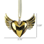 Flying Heart Ornament Set of 3