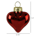 Traditional Heart Ornament Set of 12