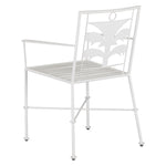 Currey & Co Las Palmas White Armchair