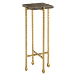 Currey & Co Flying Gold Marble Drink Table