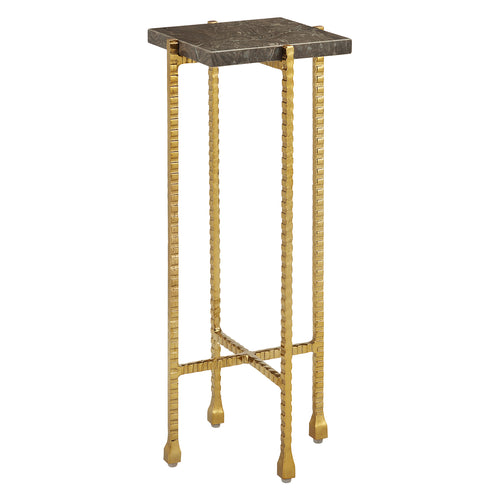 Currey & Co Flying Gold Marble Drink Table