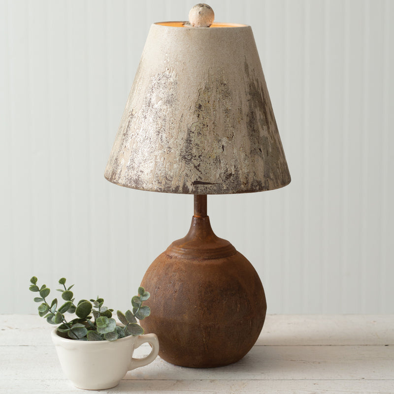 Antique-Inspired Cannon Ball Table Lamp