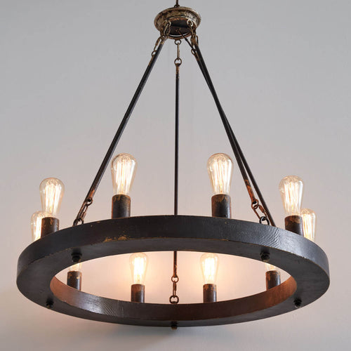 Wagon Wheel Chandelier