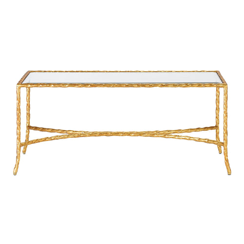 Currey & Co Gilt Twist Coffee Table