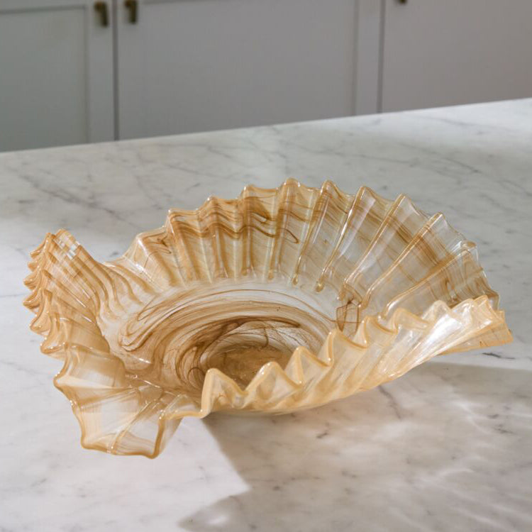 Pleated Glass Bowl