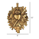 Sacarded Heart Ornament Set of 3