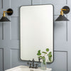 Franco Black Metal Wall Mirror