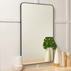 Franco Black Metal Wall Mirror