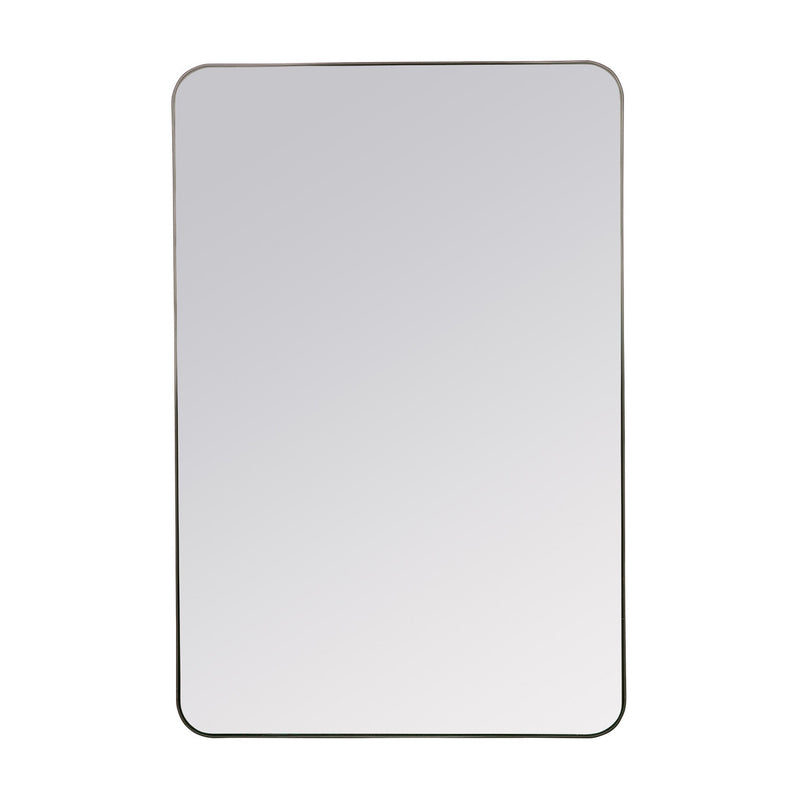 Franco Black Metal Wall Mirror