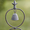 Fleur de Lis Garden Bell Stake