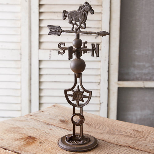 Decorative Horse Weathervane Stand Sculpture