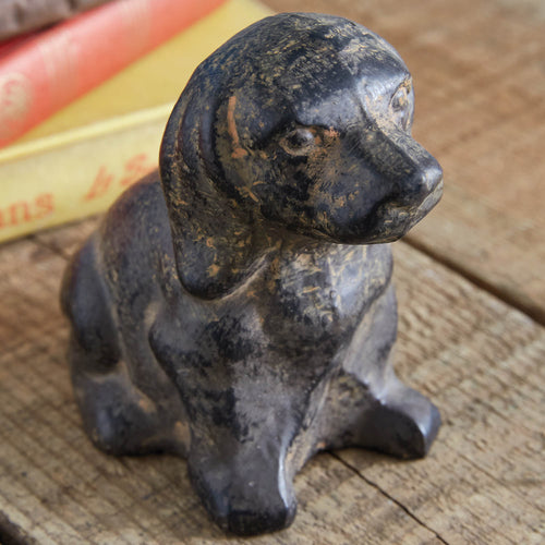 Cast Iron Puppy Figurine