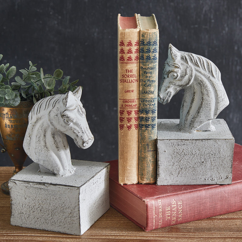 Roman Horse Bookend Set