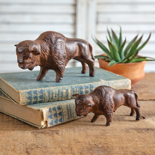 Buffalo Cast Iron Figurine