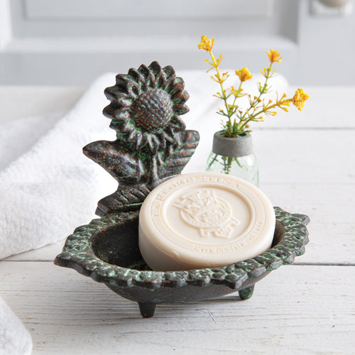 Sunflower Cast Iron Soap Dish