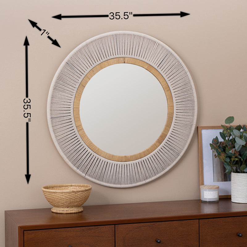 Abilene Taupe Wall Mirror