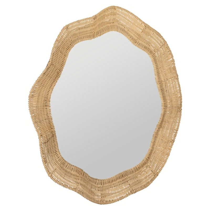 Erin Gates x Cooper Classics Linden Scalloped Round Wall Mirror