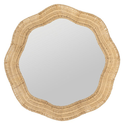 Erin Gates x Cooper Classics Linden Scalloped Round Wall Mirror