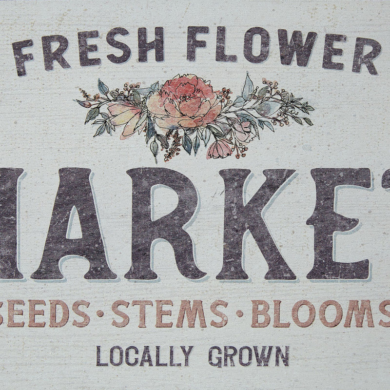 Locally Grown Flower Market Framed Wall Art