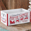 Rooftop Express Wooden Christmas Crate