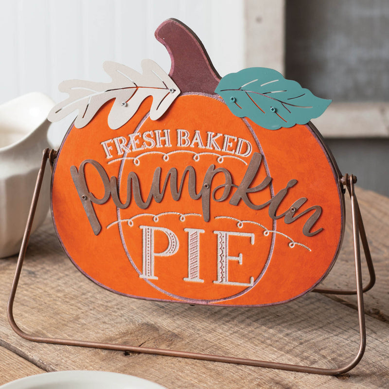 Fresh Baked Pumpkin Pie A-Frame Tabletop Sign