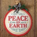 Peace On Earth Metal Ornament Wall Art