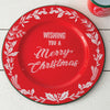 Wishing You A Merry Christmas Enameled Charger