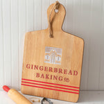 Gingerbread Baking Wood Cutting Board