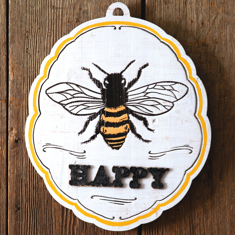 Bee Happy Wall Plaque