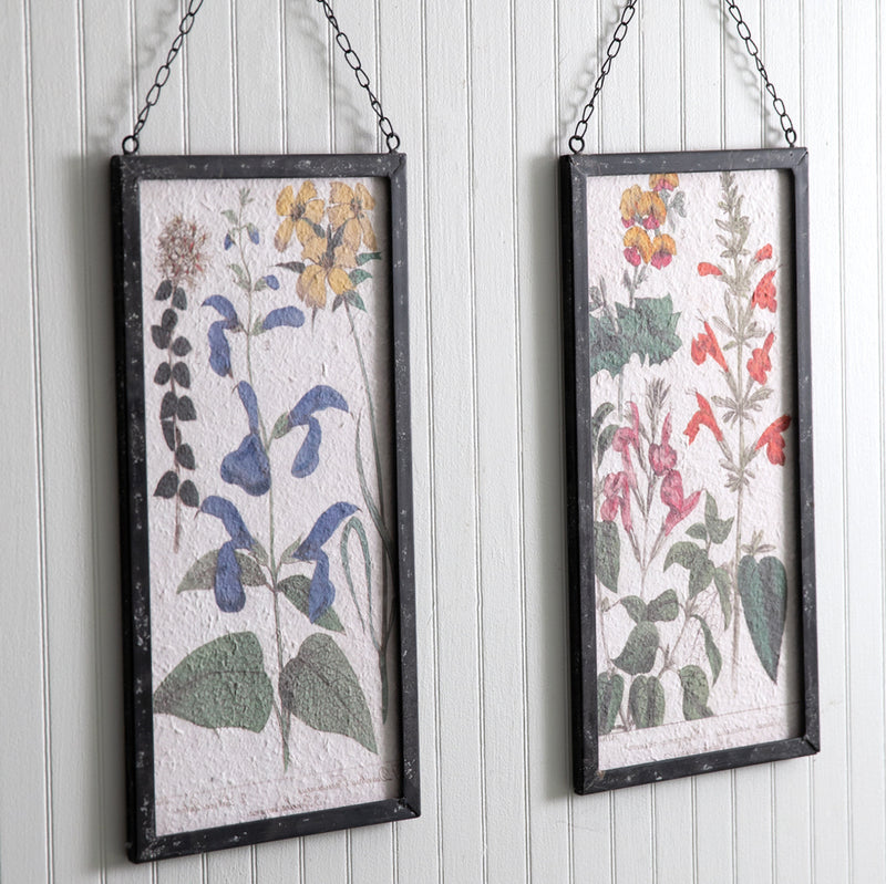 Perennial Botanical Framed Wall Art Set of 2