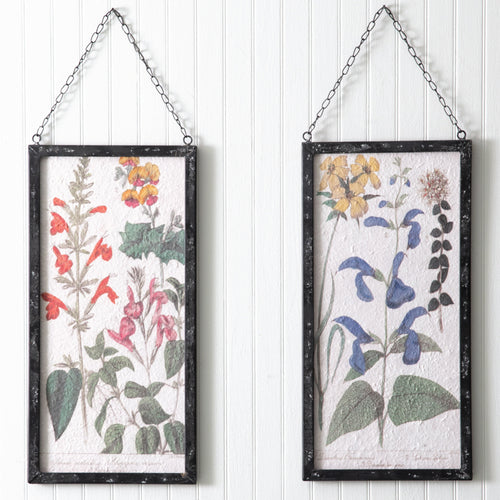 Perennial Botanical Framed Wall Art Set of 2