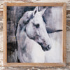 Stallion White Wall Art