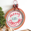 Merry Little Christmas Ornament Wall Art